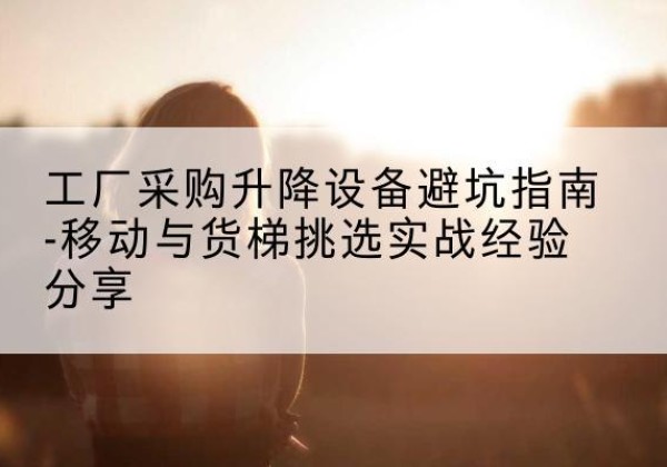 醴陵移动式升降机怎么选-工厂采购升降设备避坑指南-移动与货梯挑选实战经验分享